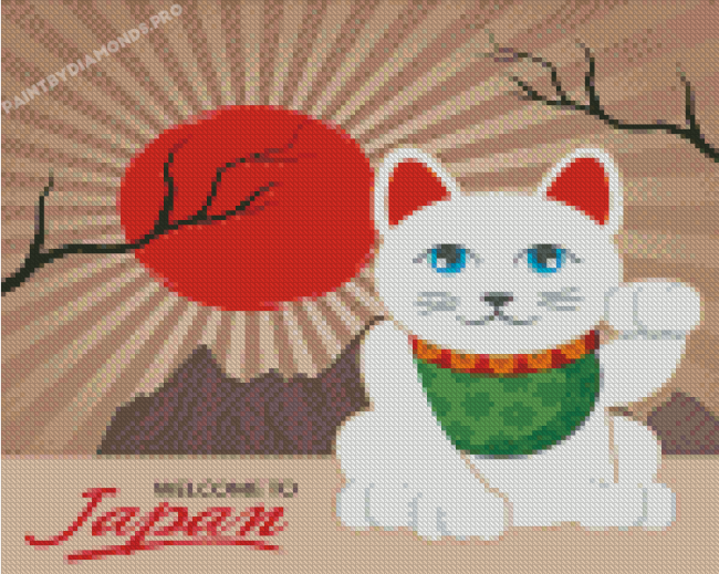 Japan Cat Diamond Painting