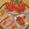 Japanese Anime Food Crab Feast Diamond Paintings