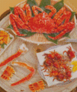 Japanese Anime Food Crab Feast Diamond Paintings