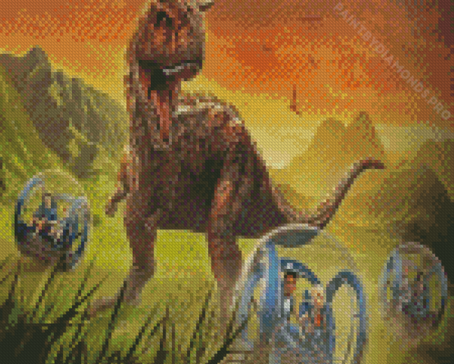 Jurassic World Camp Cretaceous Diamond Painting