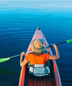 Kayak On A Lake Diamond Painting