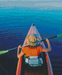 Kayak On A Lake Diamond Painting