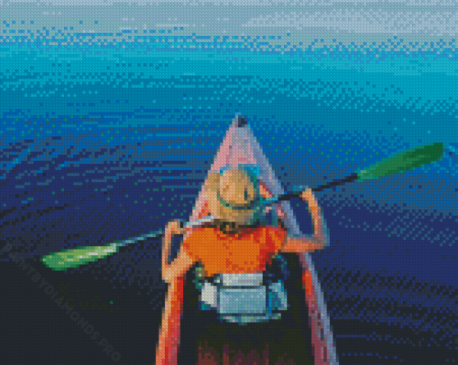 Kayak On A Lake Diamond Painting