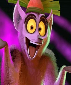 King Julien Diamond Painting