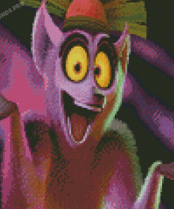 King Julien Diamond Painting