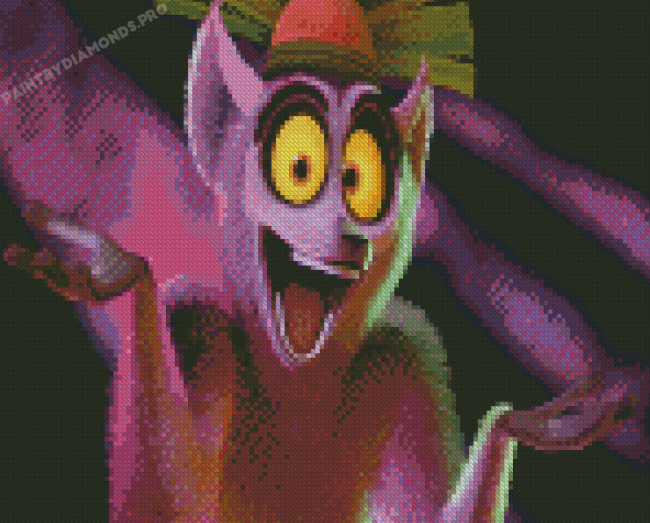 King Julien Diamond Painting