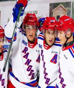 Kitchener Rangers Hockey Players Diamond Painting