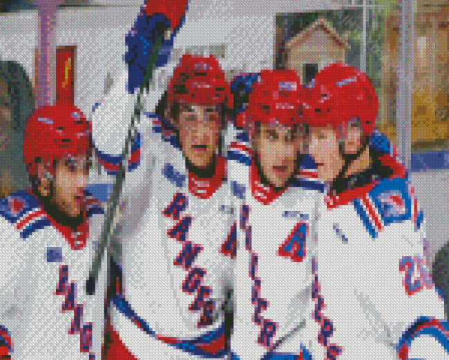 Kitchener Rangers Hockey Players Diamond Painting