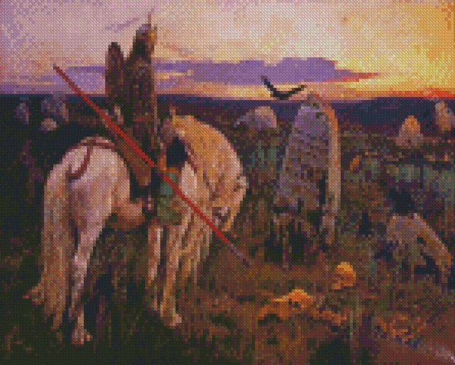 Knight At The Crossroads Vasnetsov Diamond Painting