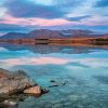 Lake Tekapo Pink Sunset Diamond Painting