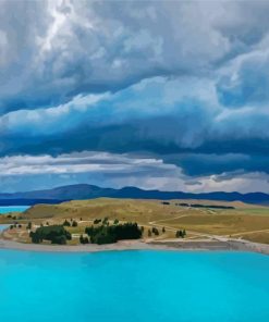 Lake Tekapo View Diamond Painting