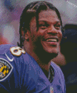 Lamar Jackson Diamond Painting