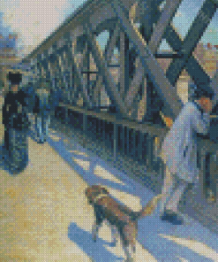 Le Pont De L Europe By Gustave Caillebotte Diamond Painting