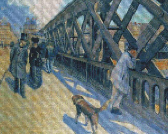 Le Pont De L Europe By Gustave Caillebotte Diamond Painting