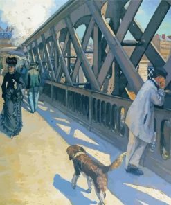 Le Pont De L Europe By Gustave Caillebotte Diamond Painting