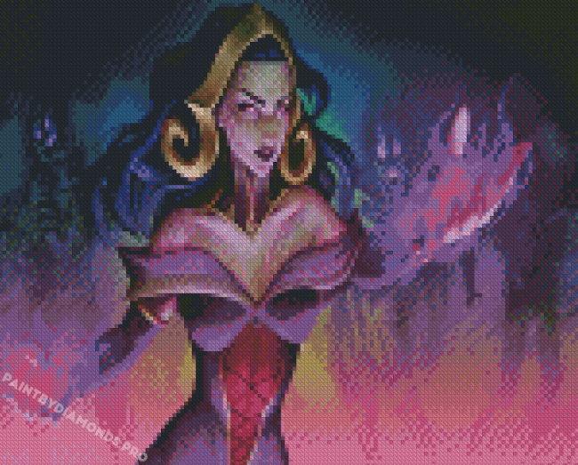 Liliana Magic The Gathering Diamond Paintings