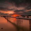 Llandudno Pier At Sunset Diamond Paintings