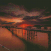 Llandudno Pier At Sunset Diamond Paintings