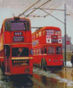 London Trolleybus Diamond Painting