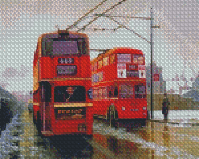 London Trolleybus Diamond Painting