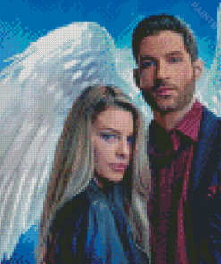 Lucifer Morningstar And Chloe Diamond Painting