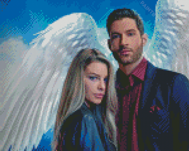 Lucifer Morningstar And Chloe Diamond Painting