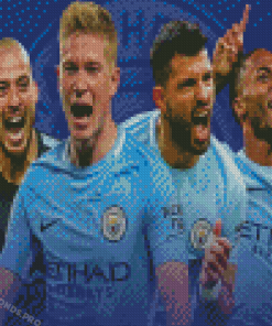 Man City Team Diamond Paintings