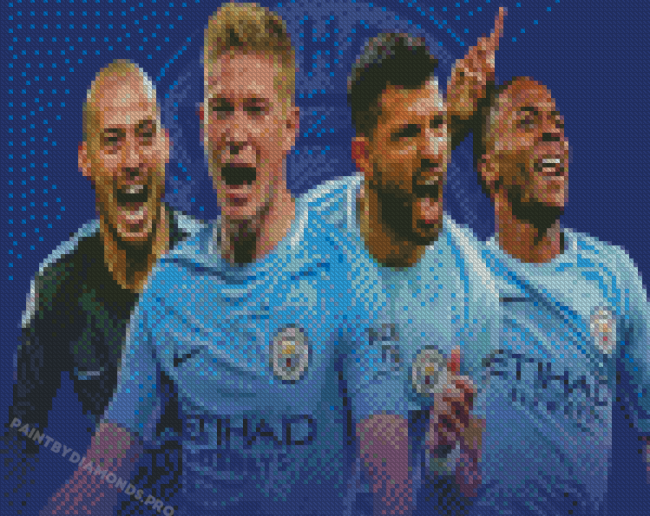 Man City Team Diamond Paintings