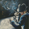 Man Smoking Art Diamond Paintings