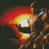 Marcus Fenix War Hero Diamond Painting