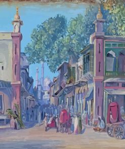 Marianne North Street Of Blood Delhi Diamond Painting