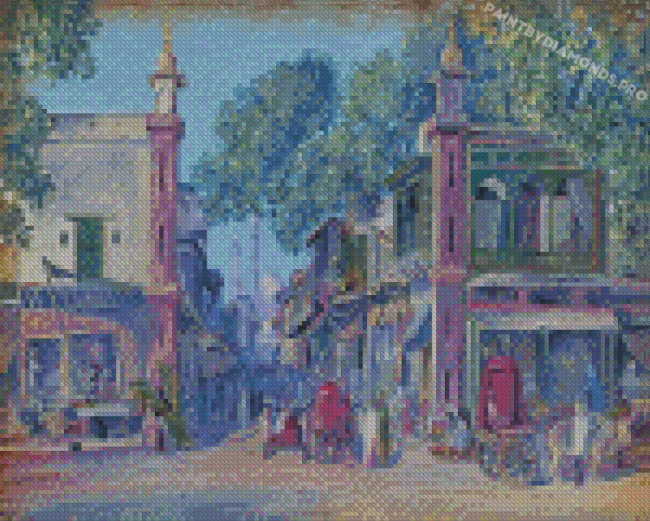 Marianne North Street Of Blood Delhi Diamond Painting