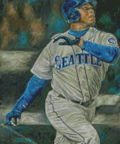 Mariners Baseball Player Art Diamond Painting