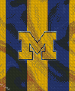 Michigan Wolverines Logo Diamond Painting