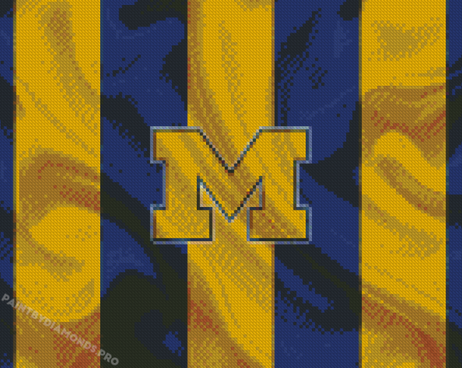 Michigan Wolverines Logo Diamond Painting