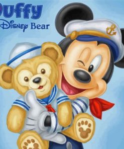 Mickey Mouse And Bear Cartoon Diamond Painting