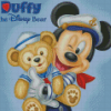 Mickey Mouse And Bear Cartoon Diamond Painting