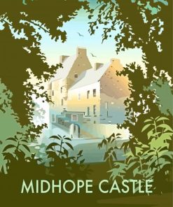 Midhope Castle Abercorn Poster Diamond Painting