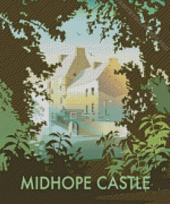 Midhope Castle Abercorn Poster Diamond Painting