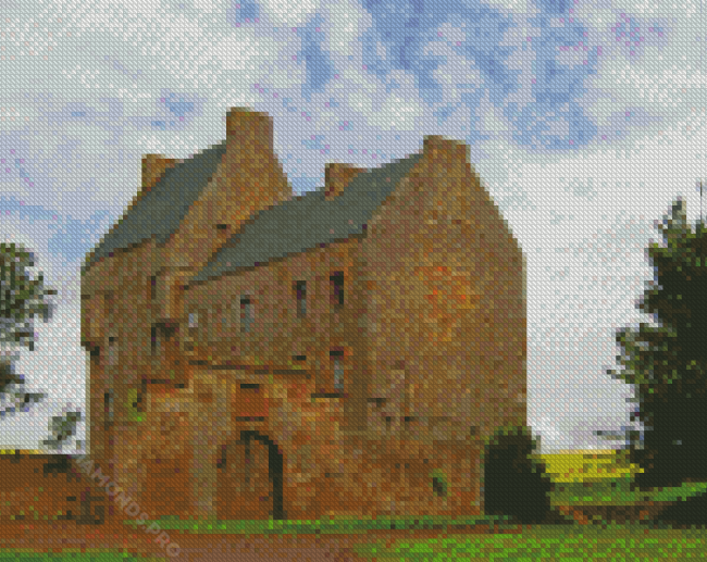 Midhope Castle Building Diamond Painting