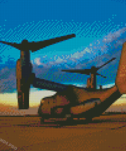 Military Aircraft Bell Boeing V22 Osprey Diamond Painting