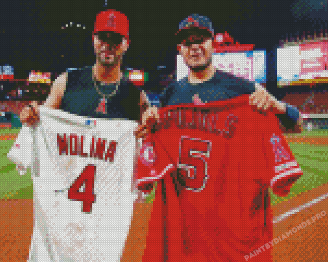 Molina And Pujols Players Diamond Painting