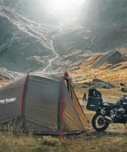 Motorcycle Camping Diamond Paintings