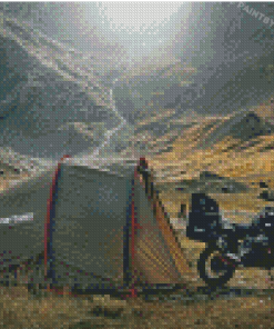 Motorcycle Camping Diamond Paintings