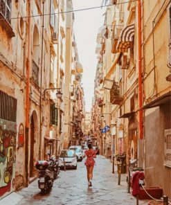 Naples Street Italy Diamond Painting