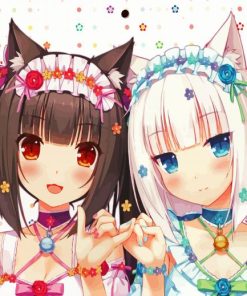 Nekopara Anime Girls Characters Diamond Painting