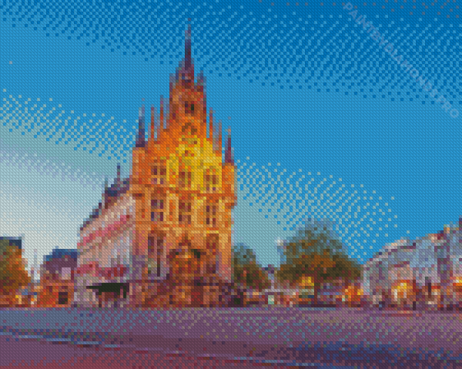 Netherlands Gouda City Diamond Painting