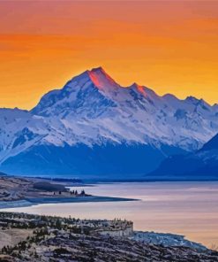 New Zealand Mount Cook Diamond Painting