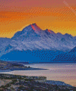 New Zealand Mount Cook Diamond Painting