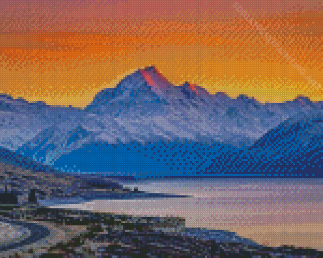 New Zealand Mount Cook Diamond Painting